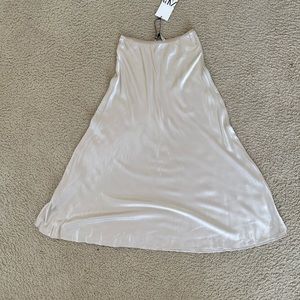 SOLD Zara satin skirt
